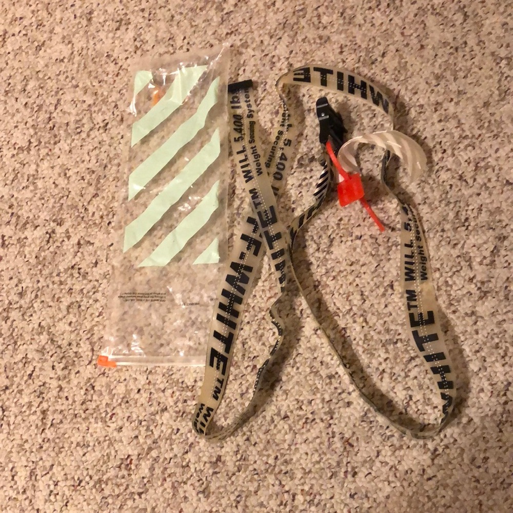 “Off white” belt